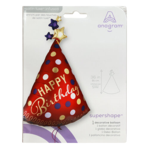 Anagram SuperShape Balloon, Decorative, Satin Luxe Infused, Supershape