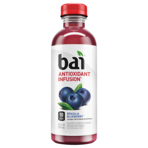 Bai Beverage, Brasilia Blueberry, Antioxidant Infusion