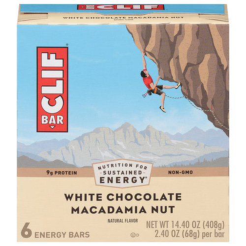 Nutrition for sustained energy. Building a better bakery: With an ideal mix of protein, fat, and carbohydrates, CLIF; BAR is made to sustain active bodies. Today, our company is doing even more to sustain the environment in the way we bake our bars. In 2016, we opened a new bakery in Twin Falls, Idaho, that runs on 100% renewable energy (Including the purchase of renewable energy credits) and features hybrid cooling towers that use one-third less water than most conventional facilities, It even has 5 acres of solar panels-enough to power 280 homes for a year! We've always made a different kind of energy bar, and now we're thrilled to have a bakery to match. Founder And Owners Of Cliff Bar & Company Family And Employee Owned. FSC: Recycled - Packaging made from recycled material. Rainforest Alliance certified coca. Clif family foundation. Giving Back.