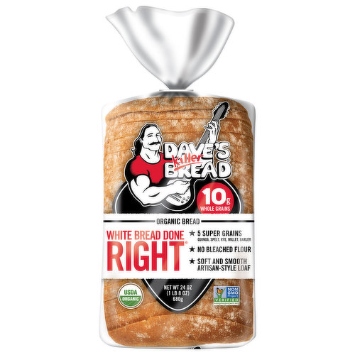 Dave's Killer Bread Bread, Organic, White