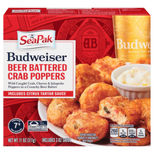 SeaPak Beer Battered Crab Poppers