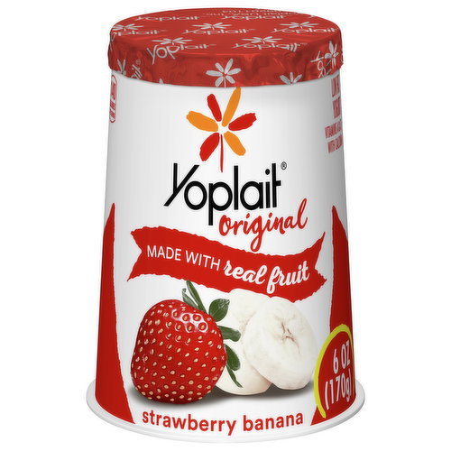 Yoplait Original Yogurt, Low Fat, Strawberry Banana