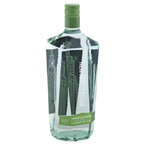 Cool, crisp, refreshing. New Amsterdam Stratusphere was born from a passion to elevate gin to new heights. From the botanicals we select to our meticulous distillation process, a commitment to new heights flows through everything we do. Stratusphere London Dry delivers an exceptional juniper-forward gin perfectly balanced by hints of fresh citrus and rounded out with a smooth finish. 100% pure grain neutral spirits. NewAmsterdamSpirits.com Contact us: 877-879-2446. 47.3% 94.6