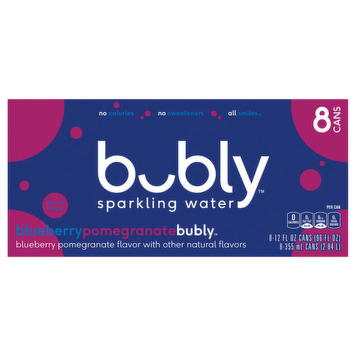 Bubly Sparkling Water, Blueberry Pomegranate