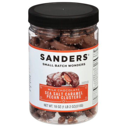 Sanders Sea Salt Caramel Pecan Clusters, Milk Chocolate