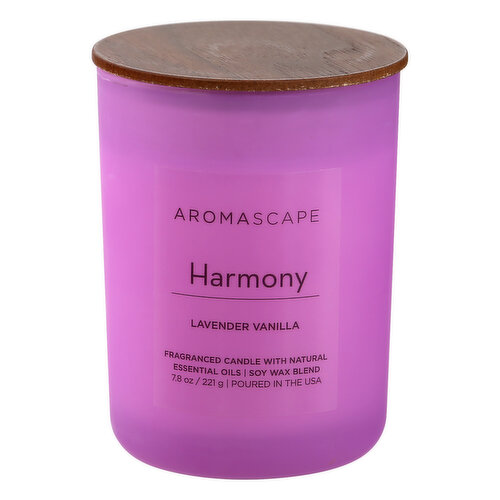 Aromascape Candle, Lavender Vanilla, Harmony