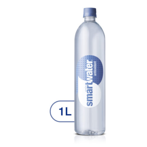 smartwater Antioxidant Water, Premium Vapor Distilled Enhanced Water Bottle