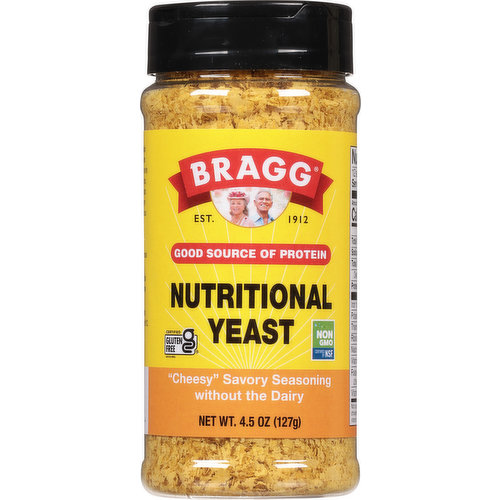 Bragg Seasoning Nutritional Yeast 4.5 Ounce, Pack of 12