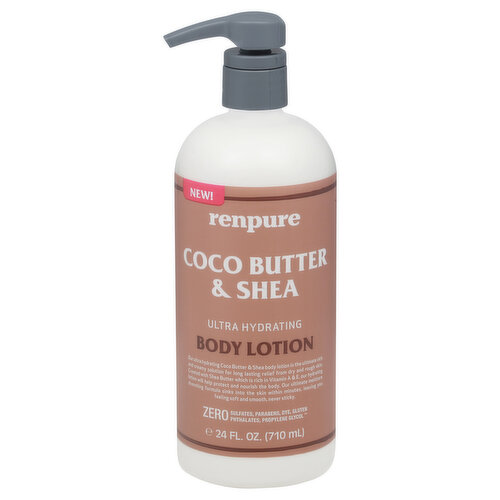 Renpure Body Lotion, Coco Butter & Shea, Ultra Hydrating