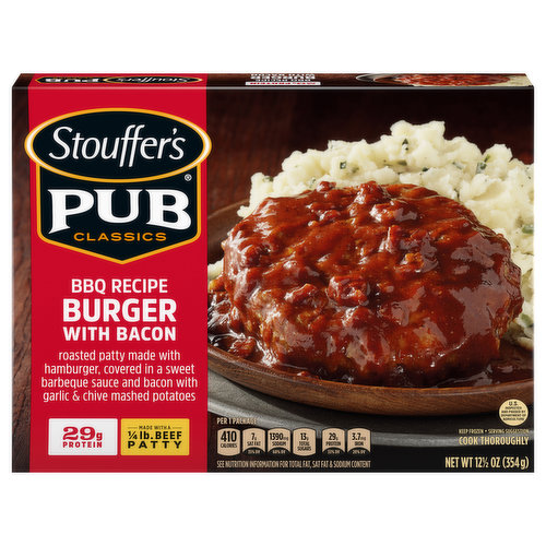 Stouffer's Pub Classics Burger, BBQ Recipe