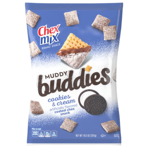 Chex Mix Muddy Buddies Chex Snack, Cookies & Cream, Coated