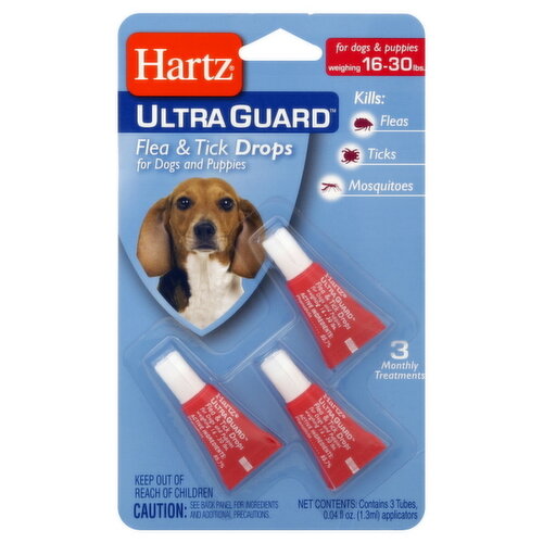 Hartz Ultra Guard Flea & Tick Drops, for Dogs and Puppies