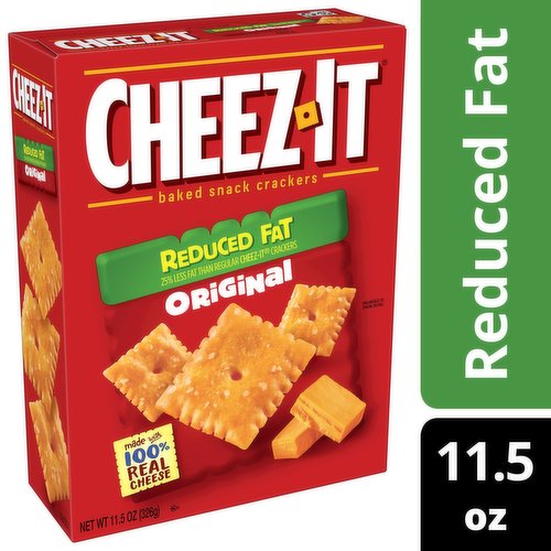 Cheez-It Baked Snack Cheese Crackers, Reduced Fat Original