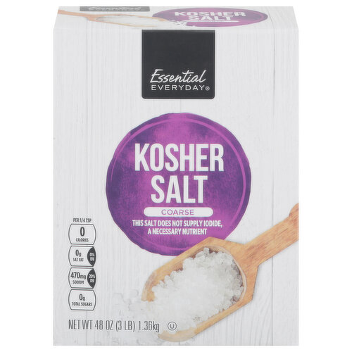 Essential Everyday Kosher Salt, Coarse