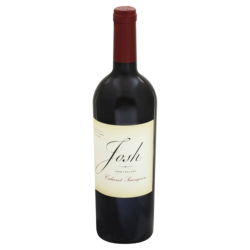 My father's name was Joseph, but his friends just called him Josh. Grape growers that I call friends helped handcraft the first vintage of Josh Cellars, a winemaker's wine we made just for each other. This Cabernet Sauvignon offers ripe blackberry and cherry flavors, accented by spices and toasted oak, ending with a long soft finish, and true to that first wine we made. Expressive and bold but smooth and approachable, it's a wine I make for your family, friends, and the man I called Dad. - Joseph Carr, Founder. www.Joshcellars.com. 2015 Cabernet Sauvignon - California. Alc. 13.5% by vol. Blended & bottled by Joseph Carr, Hopland, CA.