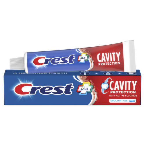 Crest Cavity Protection Toothpaste Gel, Cool Mint, 5.7 oz
