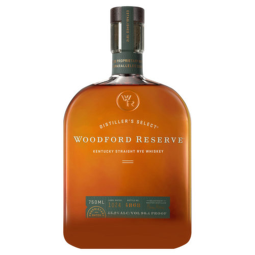 Woodford Reserve Straight Rye Whiskey, Kentucky Straight Rye Whiskey