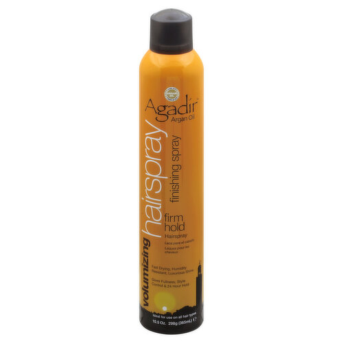 Agadir Hairspray, Volumizing, Finishing Spray, Firm Hold