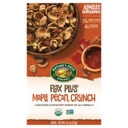 Nature's Path Organic Flax Plus Cereal, Maple Pecan Crunch