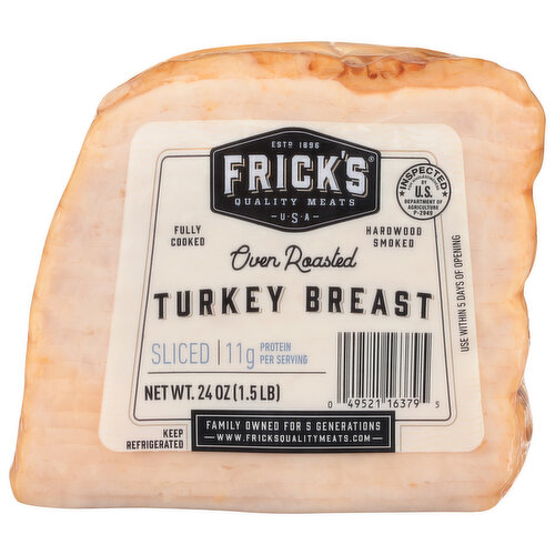 Frick's Turkey Breast, Oven Roasted, Sliced