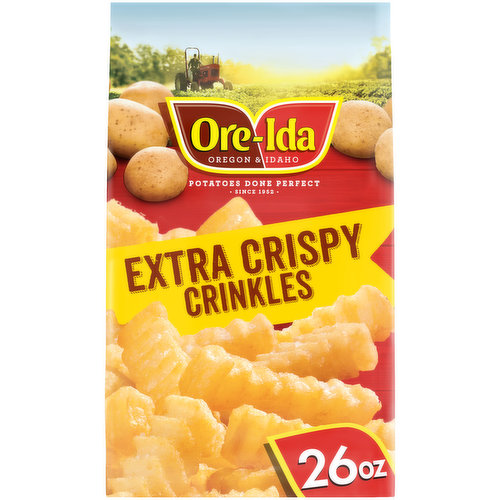 Ore-Ida Extra Crispy Crinkles French Fries Fried Frozen Potatoes