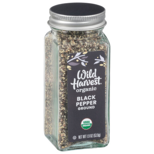 Wild Harvest Black Pepper, Organic, Ground