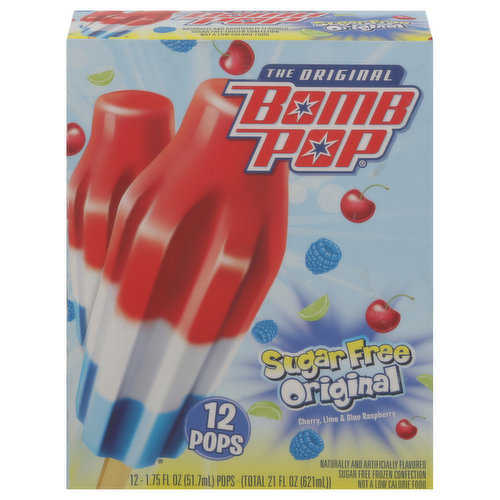 Bomb Pop Pops, Sugar Free, Original