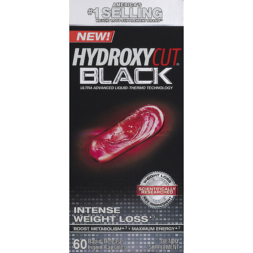 Hydroxycut Black Intense Weight Loss Rapid-Release Liquid Capsules - 60 CT