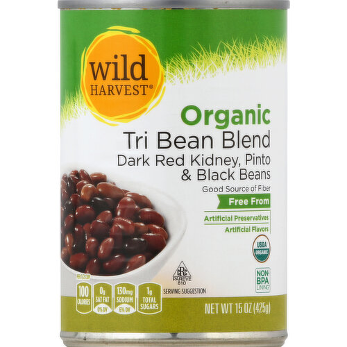 Wild Harvest Tri Bean Blend, Organic