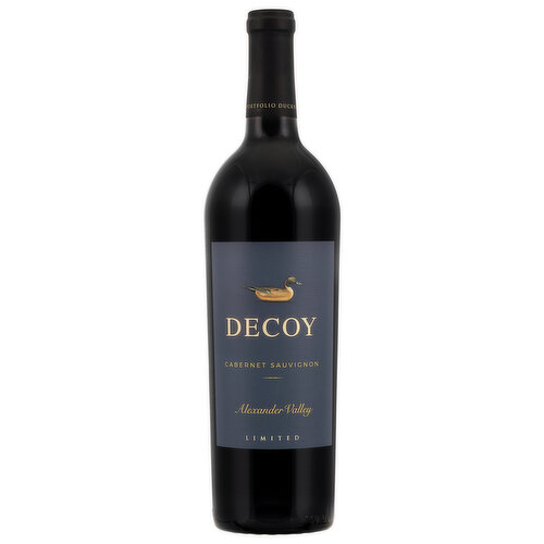 Est. 1985. Established in 1985 by legendary vintners Dan and Margaret Duckhorn, our roots run deep at Decoy. Building on our rich winemaking heritage, we invite you to experience Decoy Limited. Crafted using grapes from some of the most acclaimed Alexander Valley vineyards, including our own estate properties, this is the ultimate expression of Decoy Cabernet Sauvignon, displaying robust layers of blackberry, plum, dark chocolate and violets, with French oak-inspired hints of vanilla and spice. The duckhorn portfolio.