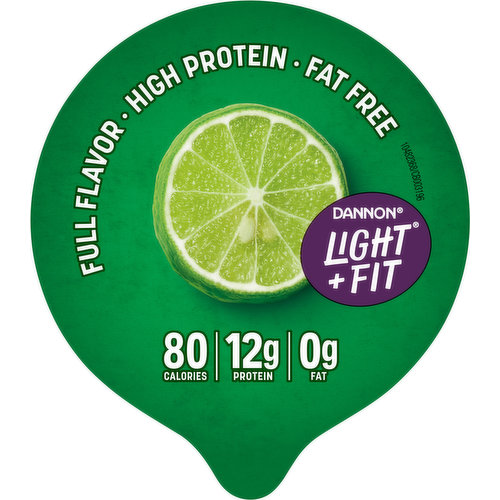 Dannon Light + Fit Yogurt, Fat Free, Key Lime, Greek