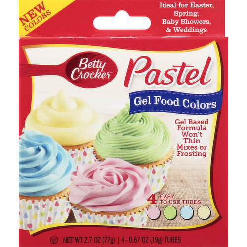 Betty Crocker Food Colors, Pastel, Gel