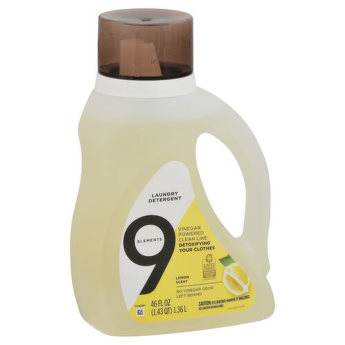 9 Elements Laundry Detergent, Lemon Scent