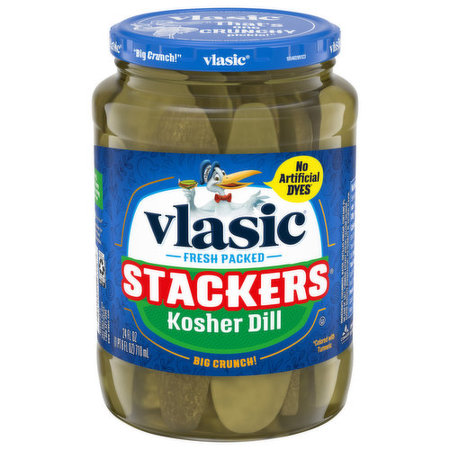 Vlasic Pickles, Kosher Dill, Stackers