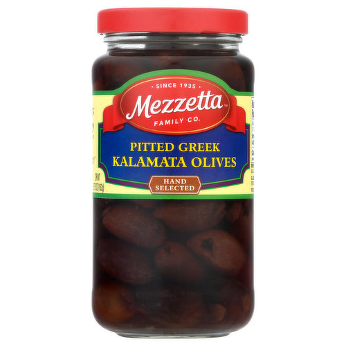 Mezzetta Olives, Kalamata, Pitted Greek