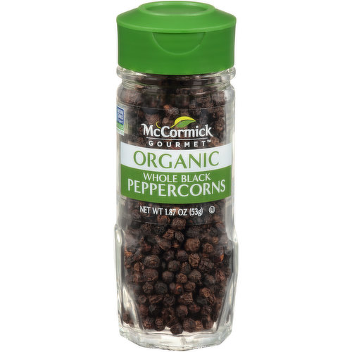 McCormick Gourmet Gourmet Organic Whole Black Peppercorns