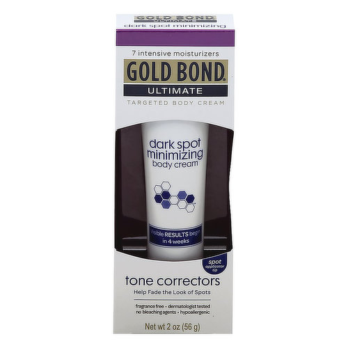 Gold Bond Targeted Body Cream, Dark Spot Minimizing, Tone Correctors