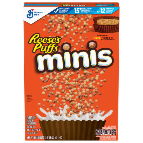 Reese's Puffs Corn Puffs, Minis, Sweet & Crunchy