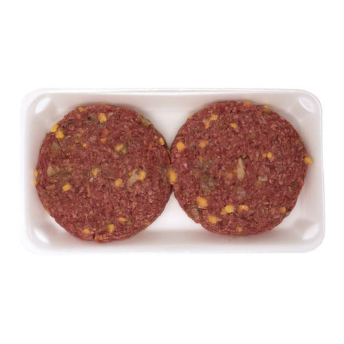 Cub Jalapeno and Cheese Pub Burger, Pre-packaged 2 Pack