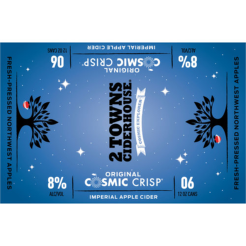 Cosmic Crisp 6 Pack, 2 Towns Ciderhouse, Cider