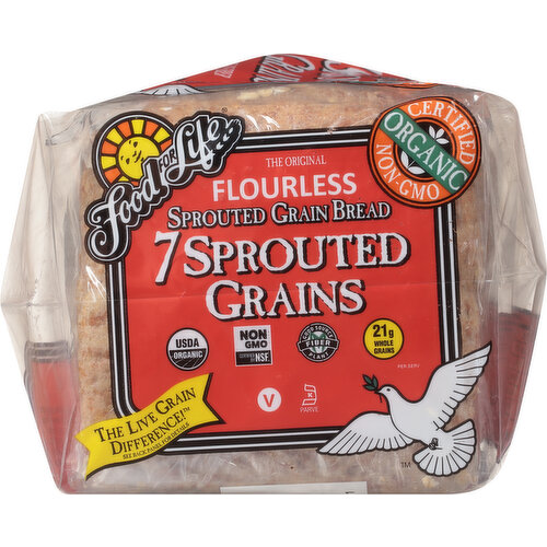 Food for Life Bread, 7 Sprouted Grains, Flourless