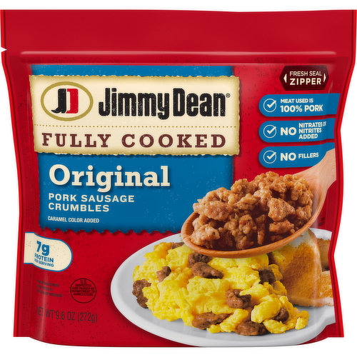 Jimmy Dean Jimmy Dean® Fully Cooked Original Breakfast Sausage Crumbles, 9.6 oz