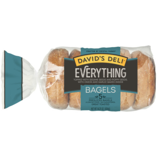 David's Deli Bagels, Everything, Presliced