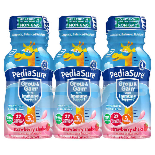 PediaSure Grow & Gain Shake, Strawberry