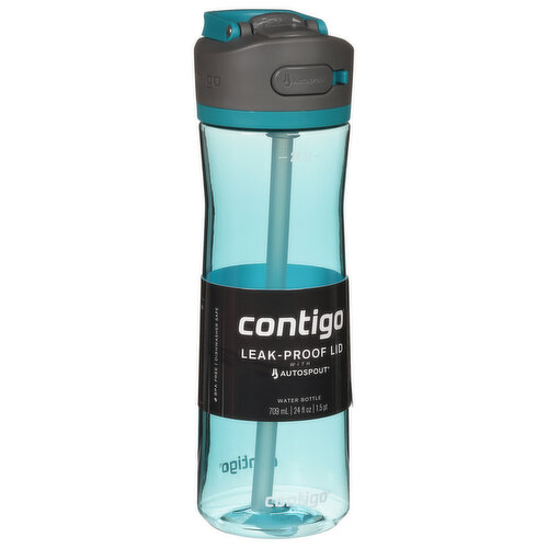 NEW Contigo Autospout Drink Water Bottle 709mL / 24oz Grey BPA-Free Leak  Proof!