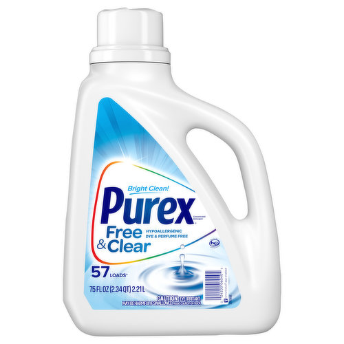 Purex Detergent, Concentrated, Free & Clear