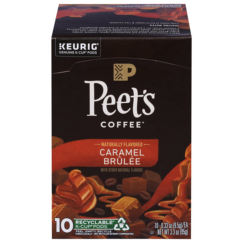 Peet's Coffee Coffee, Caramel Brulee, K-Cup Pods