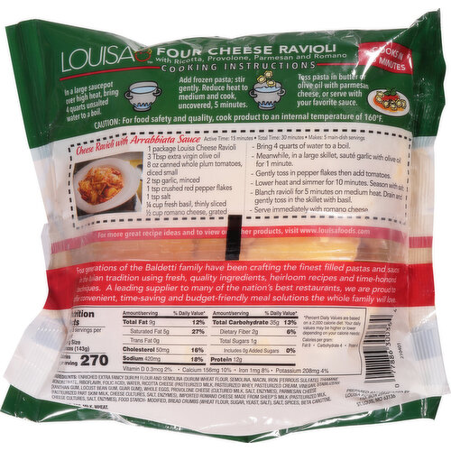 Louisa Ravioli, Four Cheese