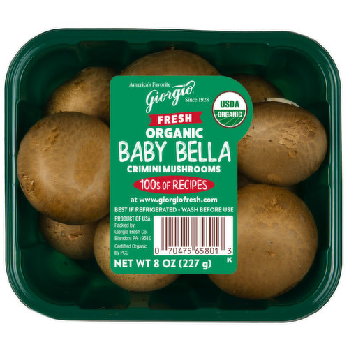 Giorgio Organic Baby Bella Crimini Mushrooms