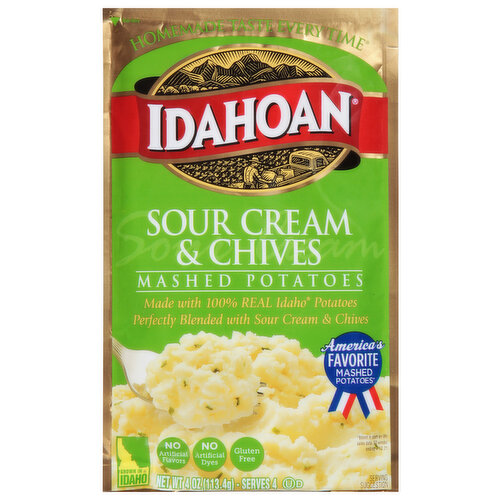 Idahoan Mashed Potatoes, Sour Cream & Chives